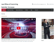 Tablet Screenshot of franciskinglaw.com